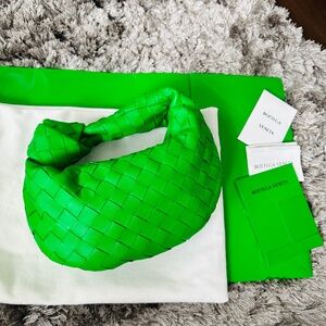 Brand New Full Set Bottega Veneta Mini Jodie Parakeet Coloir